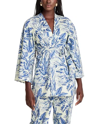 Diarrablu Mini Kimono In Blue
