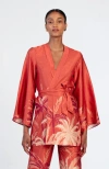 Diarrablu Mini Kimono Coverup Coco Terracota In Coco Terracota