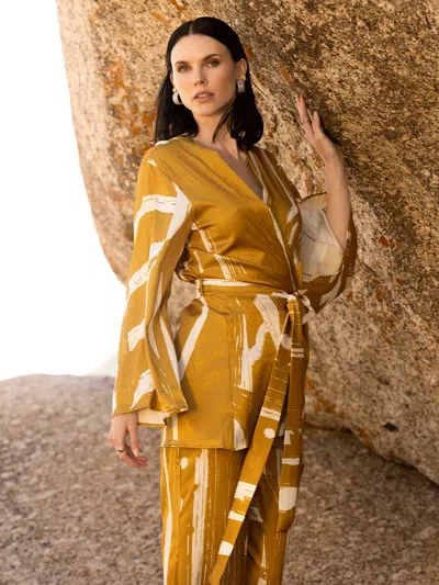 Diarrablu Mini Kimono In Suto Gold