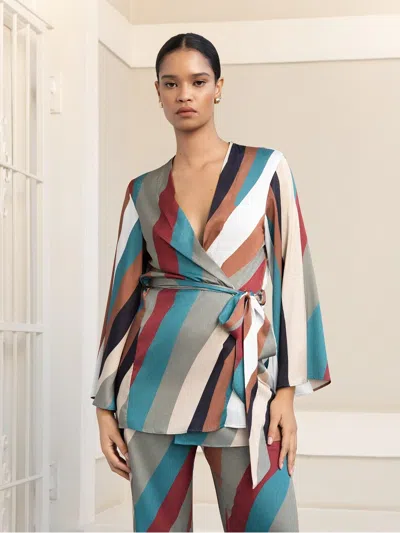 Diarrablu Mini Kimono In Zeph Teal