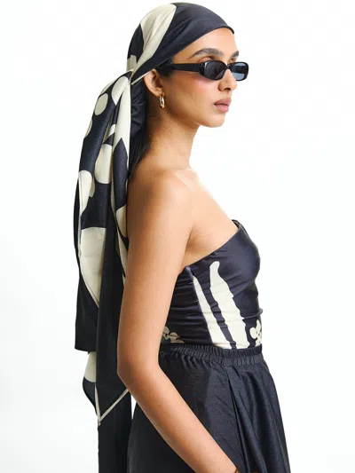 Diarrablu Moussor Scarf Top In Ula Noir