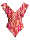 Diarrablu Nabu Swimsuit In Atoll Rose