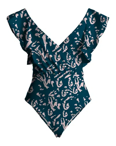 Diarrablu Nabu Swimsuit In Batik Blu