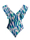Diarrablu Nabu Swimsuit In Jardin Rose