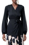 Diarrablu Nina Satin Wrap Top