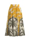 Diarrablu Printed Linen Taz Skirt