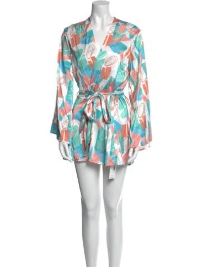 Pre-owned Diarrablu Printed Mini Dress In Multi