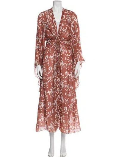 Pre-owned Diarrablu Printed Robe In Multi