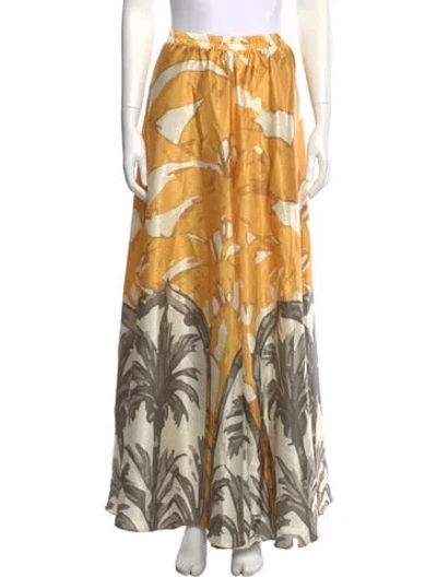 Pre-owned Diarrablu Printed Wide Leg Pants In Multi