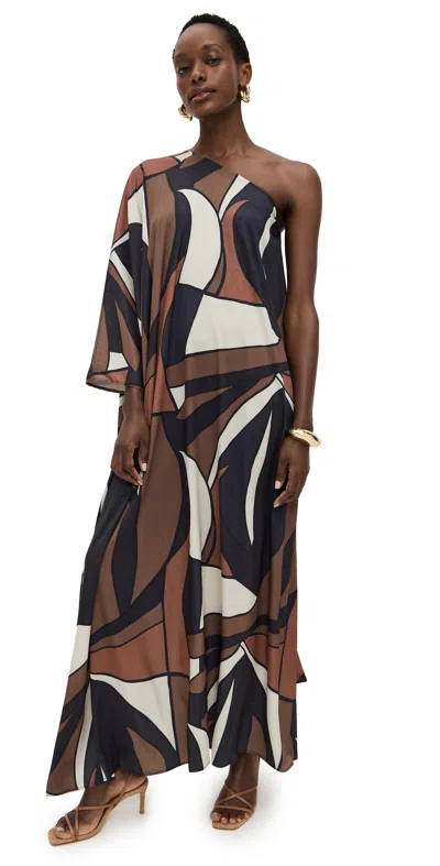 Diarrablu Satu Dress In Chiado Rust