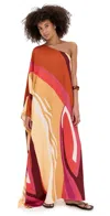Diarrablu Satu Dress Ovia Orange In Multi