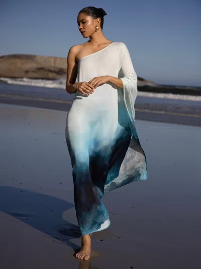 Diarrablu Satu Fsc® Certified Viscose Dress In Skye Blu