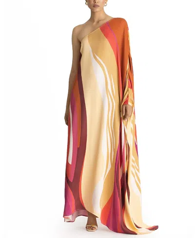 Diarrablu Satu Fsc Certified Viscose Women's Dress In Multi