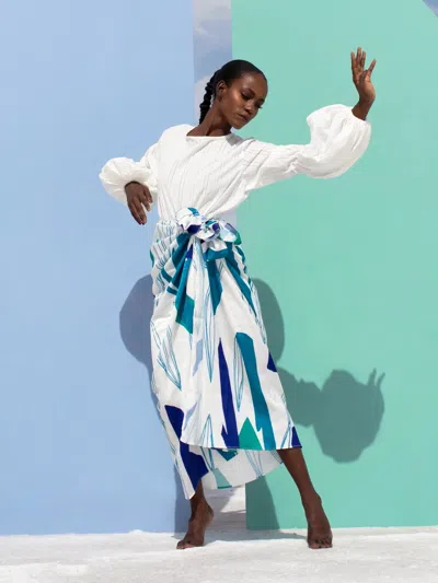 Diarrablu Seur Skirt In Costa Blu