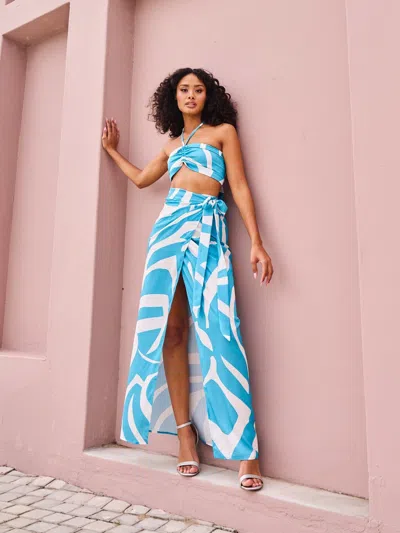 Diarrablu Seur Skirt In Swirl Blu