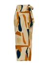 Diarrablu Seur Tilo Print Maxi Wrap Skirt In Tilo Cream