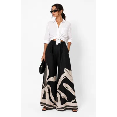 Diarrablu Sierra High Waisted Jant Pants In Black