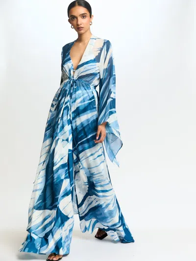 Diarrablu Sirene Kimono In Loa Blu
