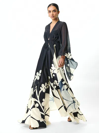Diarrablu Sirene Kimono In Ula Noir