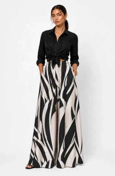 Diarrablu Superwide Jant Pants Petal In Black