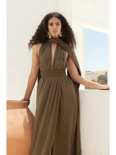 Diarrablu Sustainable Mailys Dress In Brown