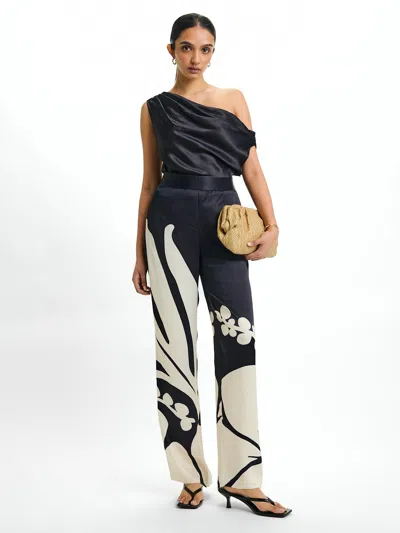 Diarrablu Tova Fsc® Certified Viscose Pants In Ula Noir