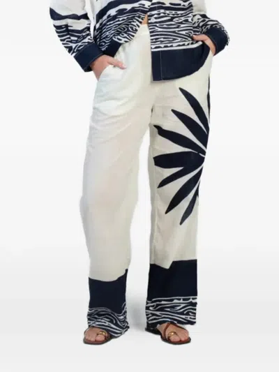 Diarrablu Tova Graphic-print Trousers In White