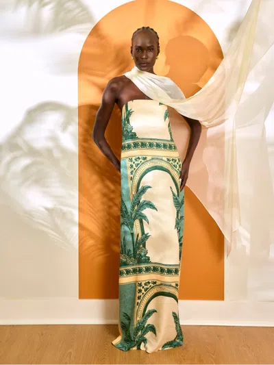 Diarrablu Tubi Ben Fsc® Certified Viscose Dress In Viva Olive