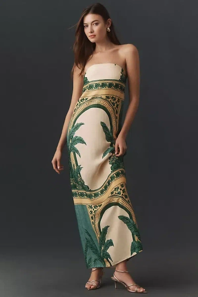 Diarrablu Tubi Cape Maxi Dress In Multi