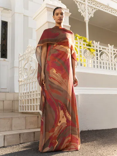 Diarrablu Tubi Dress In Aura Rouge