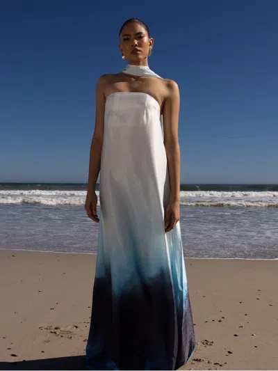 Diarrablu Tubi Dress In Skye Blu