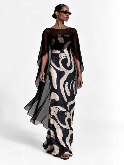 Diarrablu Tubi Dress In Zima Noir