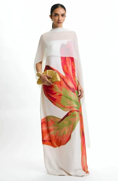 Diarrablu Tubi Twa Strapless Dress Sira Rose With Shawl In White