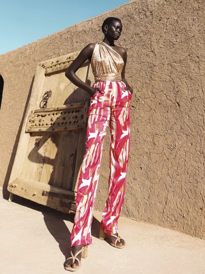 Diarrablu Umy Jumpsuit In Abstract Rose