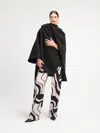 Diarrablu Wrap Cape  In Solid Black