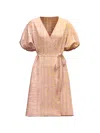 Diarrablu Yali Wrap Minidress In Dhaw Gold