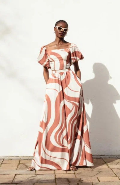 Diarrablu Zany Top In Luze Rust