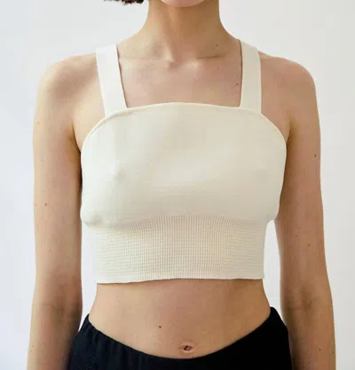 Diarte Cruz Top In Raw White In Neutral
