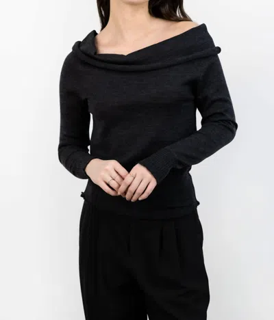 Diarte Lumi Sweater In Charcoal In Black