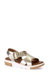 Diba True Advo Cate Wedge Sandal In Gold