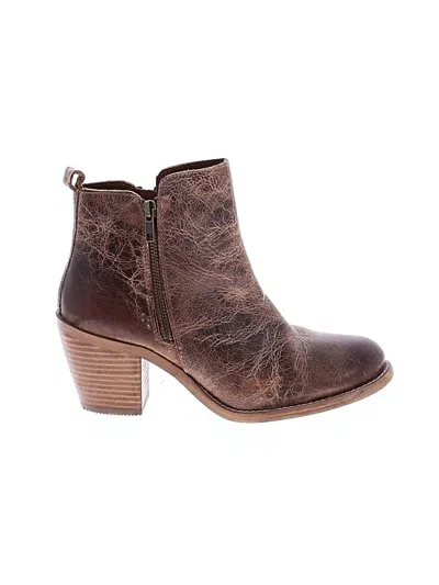 Pre-owned Diba True Ankle Boots In Brown
