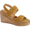 Diba True Cab Ernet Platform Wedge Sandal In Yellow