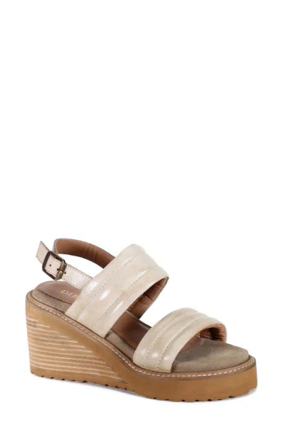 Diba True Car Pool Wedge Sandal In Beige