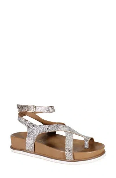 Diba True Carn Ival Ankle Strap Toe Loop Sandal In Brown