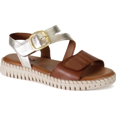 Diba True Chau Fer Wedge Sandal In Gold/tan