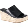Diba True Go Getter Espadrille Platform Wedge Sandal In Black