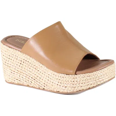 Diba True Go Getter Espadrille Platform Wedge Sandal In Brown