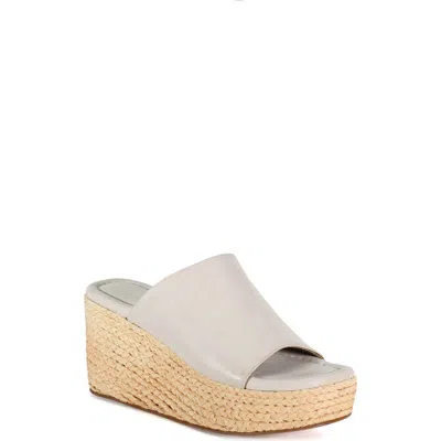 Diba True Go Getter Espadrille Platform Wedge Sandal In White