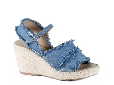 Diba True Grants Ville Wedge Sandal In Blue