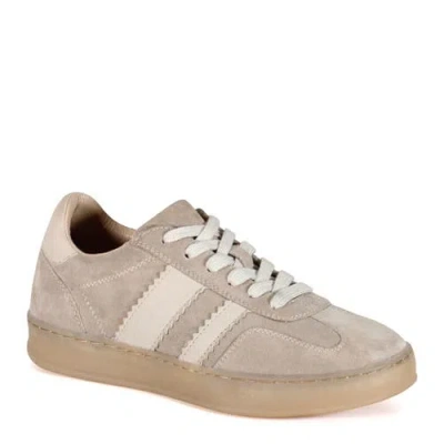 Diba True Jon Qwill Lace Up Suede Sneaker In Neutral